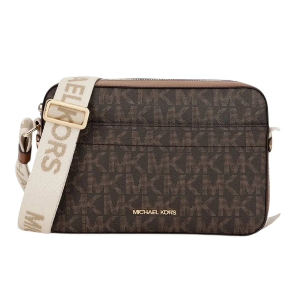 Michael Kors Jet Set Crossbody Logo Gift Box Set - Brown/Luggage *NWT* MSRP $198 - Picture 2 of 11